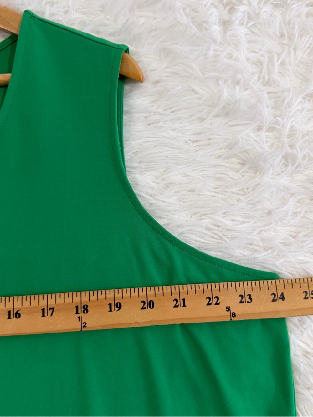 Susan Graver Womens Liquid Knit Sleeveless Dress Size 2X Kelly Green Vacation - Picture 5 of 8